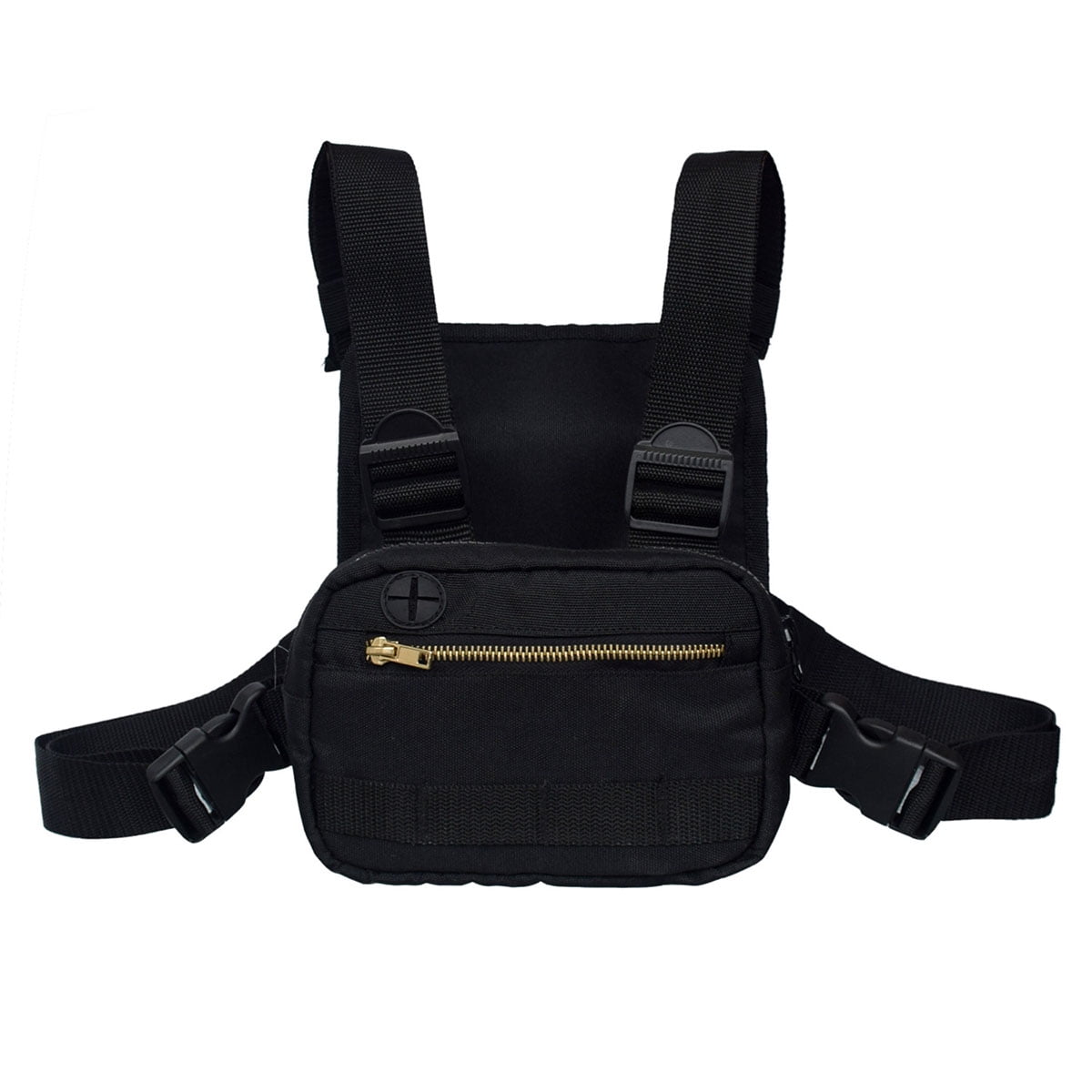 1PC Fashion Chest Front Bag Casual Chest Pack Vest Bag Front Pouch for Outdoor Hiking Camping Games Riding