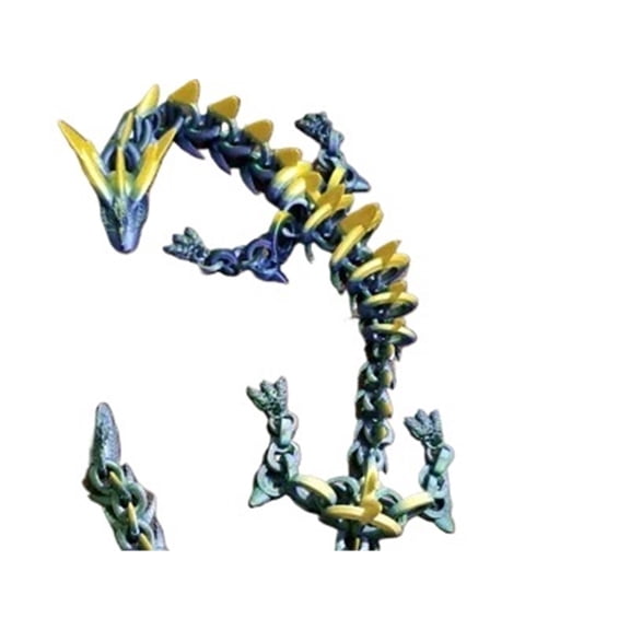1PC Fire Dragon Skeleton 3D Printing