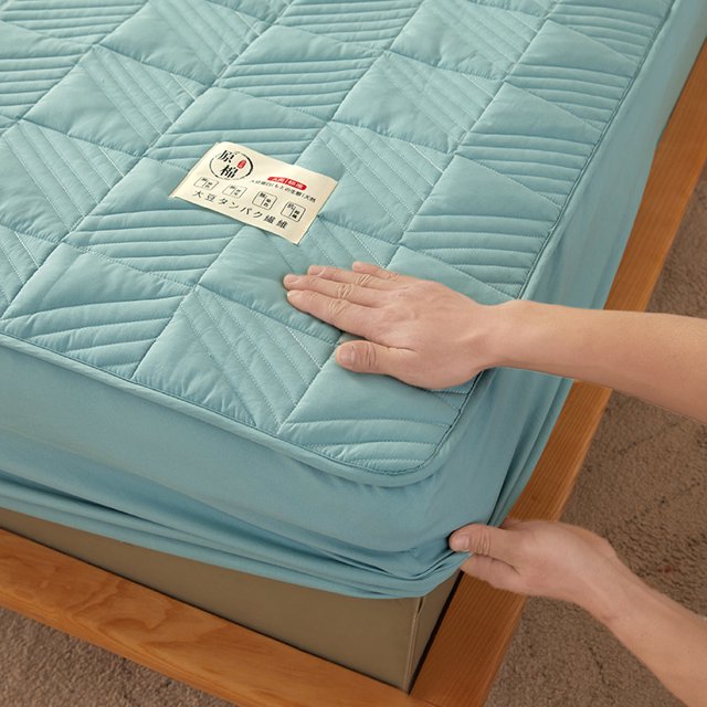 Cotton Thicken Mattress Cover Quilted Mattress Portector Topper Pad