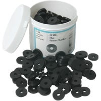 Danco Flat Neoprene Faucet Washer - Plastic, Rubber Finish - 1 Piece, Multicolor