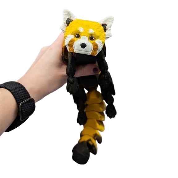 1PC Flexible Red Panda 3D Printing