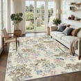 thumbnail image 1 of 1PC Floral Bird Pattern Area Carpet Local Carpet, Lightweight Washable Easy-to-Tidy Carpet Mat Festival Gift, Suitable for Living Room, Bedroom, Dining Room, Bathroom, Kitchen, Room Accessories, 1 of 8