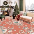 thumbnail image 1 of 4'x6' christmas carpet runner carpet runner for hallway bohemian area rug coastal area rug low pile area rug, 1 of 10