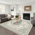 thumbnail image 1 of 3'x5' washable area rug &nbsp;vintage distressed living room bedroom large throw rug non slip low pil area rug cute alexander home rug carpet large desk chair mat carpet, 1 of 9