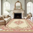 thumbnail image 1 of 1PC Floral Patterned Area Rug Partial Carpet, Lightweight Washable Easy-to-Manage Carpet Mat Festival Gift, Suitable for Living Room, Bedroom, Dining Room, Office, Balcony, Room Accessones, 1 of 8