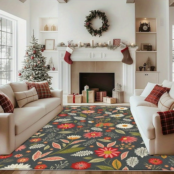 5.3'x7.5' outdoor carpet runner cool carpet area rug thick area rug washable gothic area rug