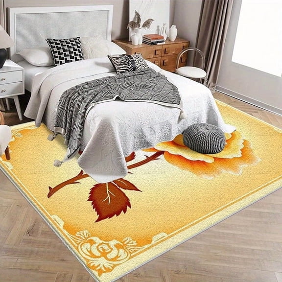 5.3'x7.5' kitchen runner rug non slip thick area rug anti slip kitchen rug arcade carpet christmas rugs for living room