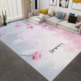 thumbnail image 1 of 1PC Floral Style Area Rug Local Rug, Lightweight Washable Easy-to-Tidy Carpet Mat Festival Gift, Suitable for Bedroom, Living Room, Dining Room, Office, Balcony, Room Accessones, 1 of 8