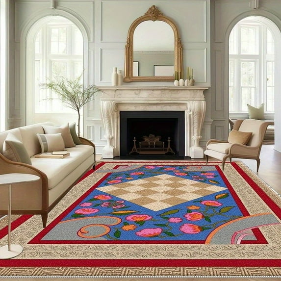 5'x7' washable carpet for living room carpet for kitchen area rug living room colorful area rug high pile area rug