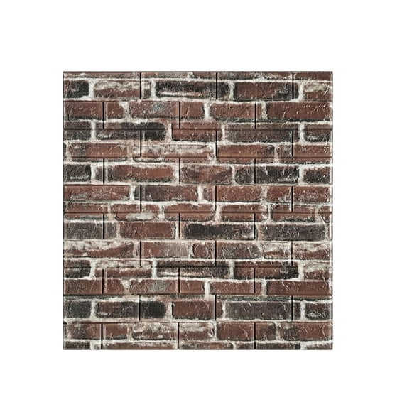 1PC Foam 3D Brick Pattern Self - Adhesive Wallpaper - Waterproof, Heat - Insulating, Shockproof, Easy to Stick Wall Decor - for Living Room, Bedroom, Kitchen, Bathroom, Office Wall Renovation
