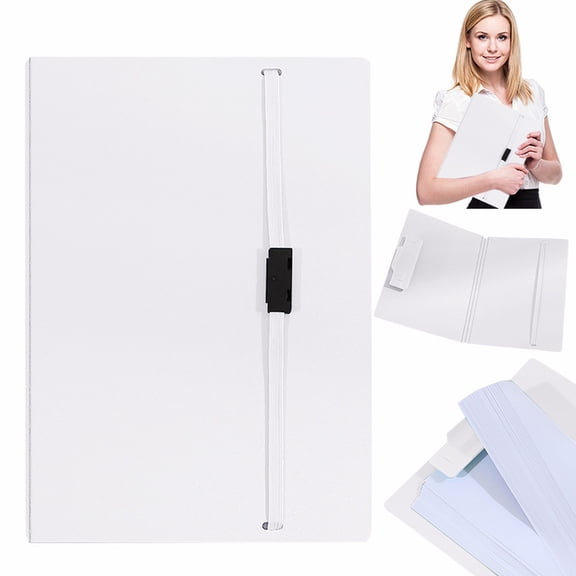 1PC Foldable Document Organizer Board, Adjustable A4 to A5 Size Conversion File Storage for Office & Business Contracts