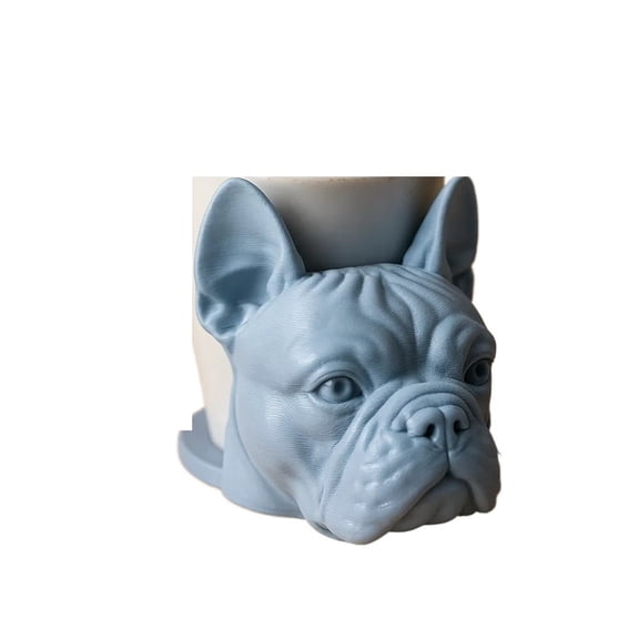 1PC French bulldog head coaster 3D printing