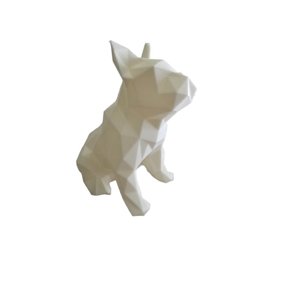 1PC Frenchie Low Poly Statue 3D Printing