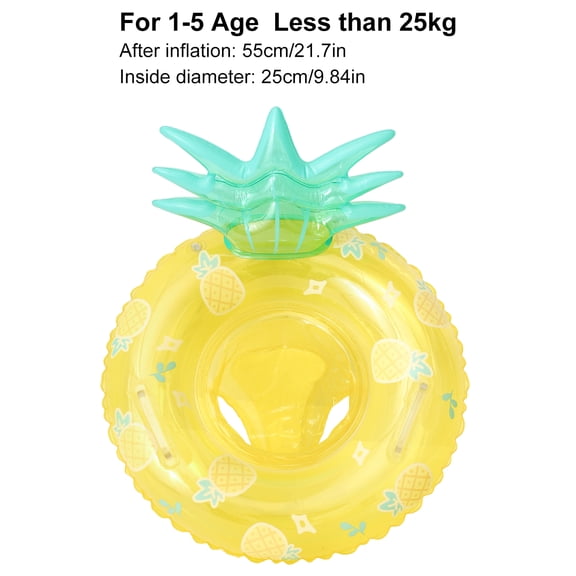 1PC Fruit Shaped Adult Inflatable With Handle Pool Float, Summer Thick Swim Ring, Suitable For Summer Pool Parties Armpit Ring