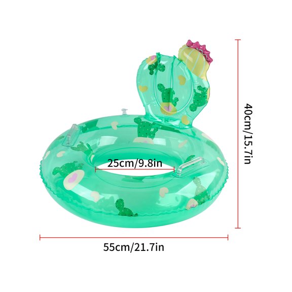 1PC Fruit Shaped Adult Inflatable With Handle Pool Float, Summer Thick Swim Ring, Suitable For Summer Pool Parties Armpit Ring
