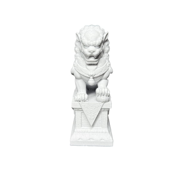 1PC Fu lion statue, Chinese lion statue 3D printing