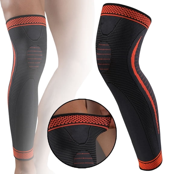 1PC Full Leg Compression Knee Sleeve, Breathable Long Sports Knee Brace for Men & Women, Support for Basketball, Cycling, Running, and Arthritis Relief