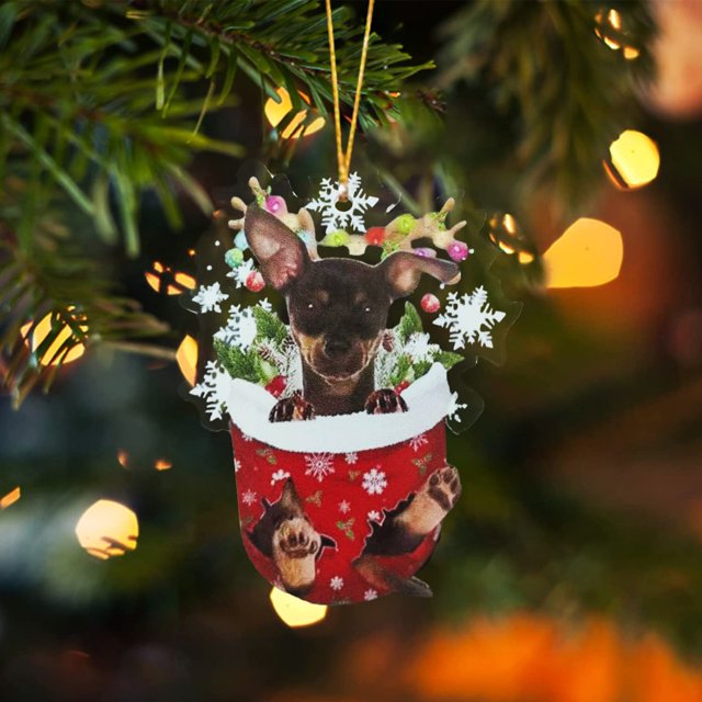 1PC Funny Dog Christmas Stocking Animal Ornament Christmas Ornaments