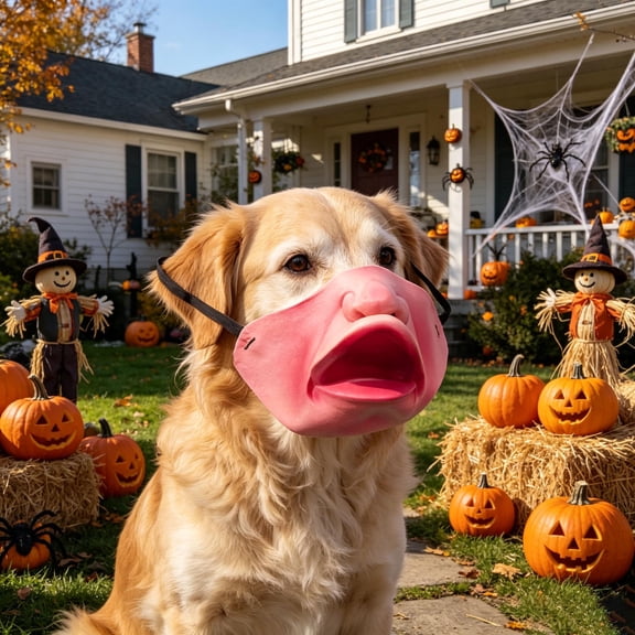 1PC Funny Dog Face Mask Flexible Lightweight Latex Simple Pre-Use for Small Medium Dogs Easy to Clean Ideal for Party Holiday Cosplay Photo Props Create Hilarious Moments with Furry Friends
