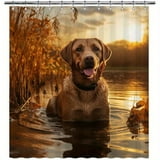 1PC Funny Labrador Retriever Dog Shower Curtain for Bathroom Home 1PC Funny Labrador Retriever Dog Shower Curtain for Bathroom Home
