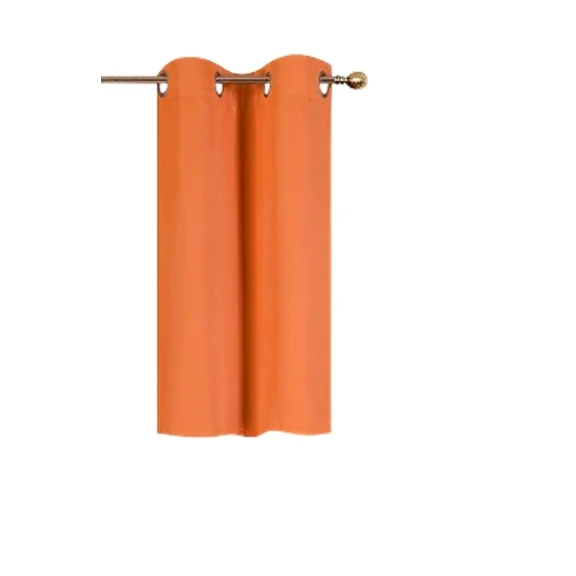 Gorgeous Home Linen 1-Piece GHL30 Thermal Blackout Grommet Window Tier 28"x36" Orange