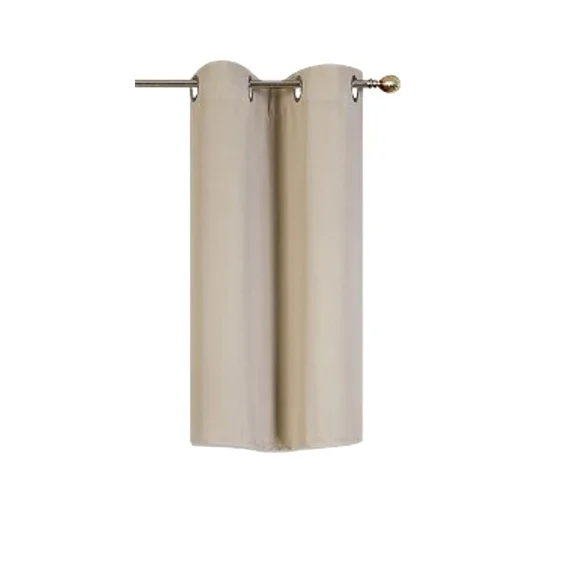 Gorgeous Home Linen 1-Piece GHL30 Thermal Blackout Grommet Window Tier 28"x36" Taupe