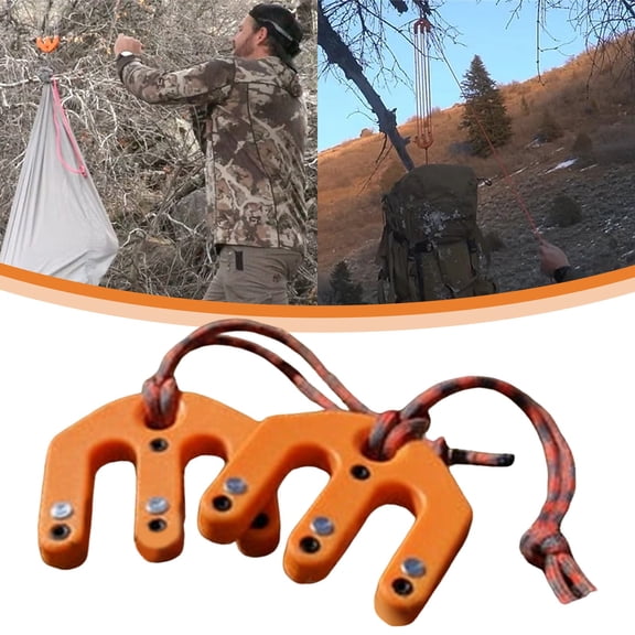 1PC Game & Gear Hoist Block and Tackle System, Ultralight and Portable Hunting Hoisting Device,Lifting Tools Suitable for Outdoor Hunting