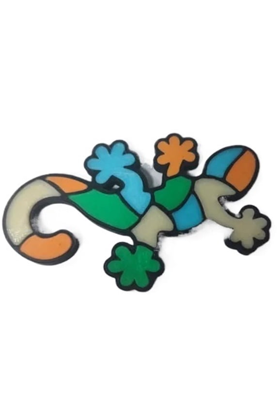 1PC Gaudi Lizard Keychain 3D Printed Ornament