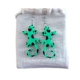 thumbnail image 1 of 1PC Gecko-Simple pendant earrings 3D printed ornament, 1 of 2