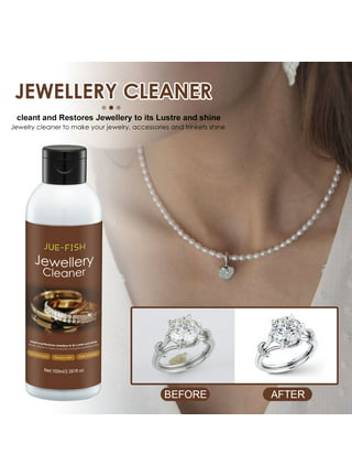 QUSENLON Gentle Jewelry Cleaner Solution Gold Silver Fine