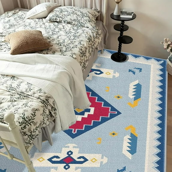 6.5'x10' carpet bedroom washable carpet for living room high pile area rug plaid area rug play area rug