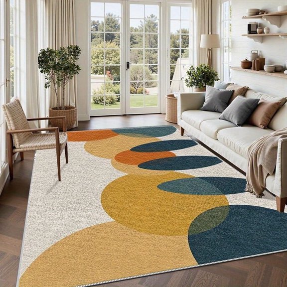 6.5'x10' carpet mats non slip large carpet for bedroom rust area rug soalmost area rug unique area rug