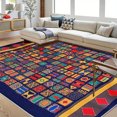 thumbnail image 1 of 5'x7' dining room carpet indoor/outdoor carpet carpet for living room thick carpet for living room persian carpet, 1 of 10