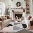 thumbnail image 1 of 5.3'x7.5' outdoor carpet runner living room carpet large size geometric area rug modern abstract area rug moroccan area rug, 1 of 10