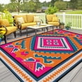 thumbnail image 1 of 1PC Geometric Pattern Area Rug Local Rug, Lightweight Washable Easy-to-Clean Carpet Mat Festival Gift, Suitable for Living Room, Bedroom, Dining Room, Office, Balcony, Room Accessories, 1 of 10
