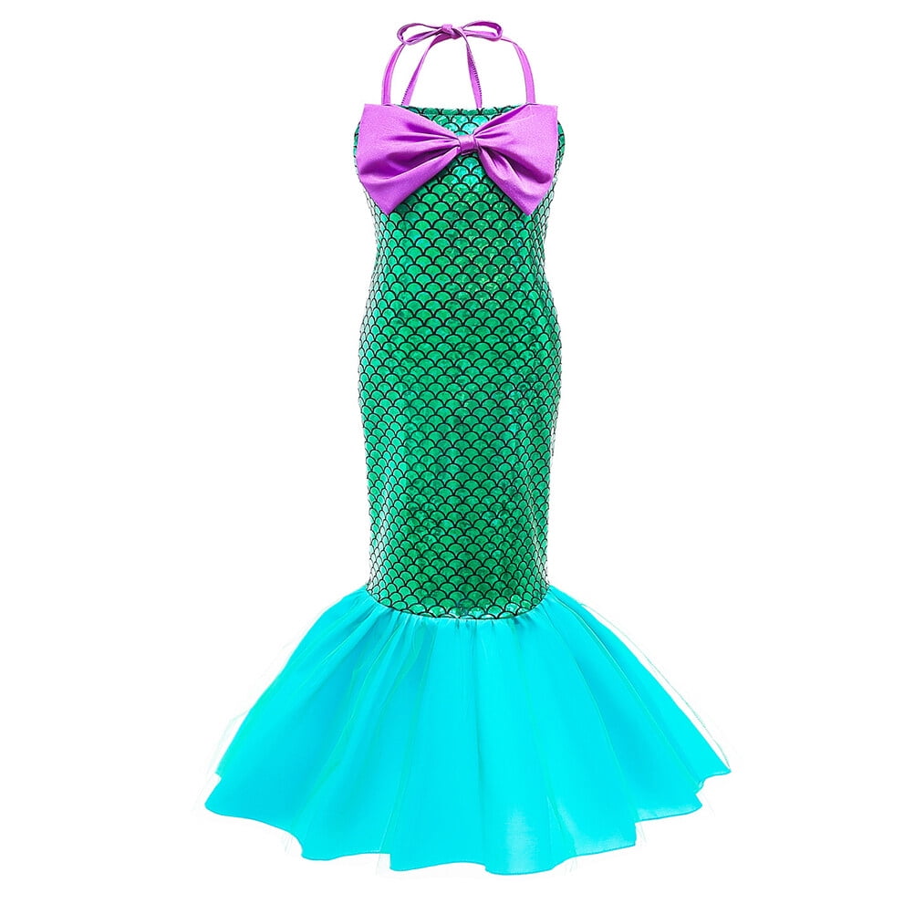 1PC Girl Dance Performance Dress Mermaid Dress Lovely Girl Mermaid One ...