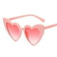 thumbnail image 1 of 1PC Glasses Pink Valentines Day Women Retro Fashion Heart-shaped Shades Sunglasses Integrated UV Glasses, 1 of 2
