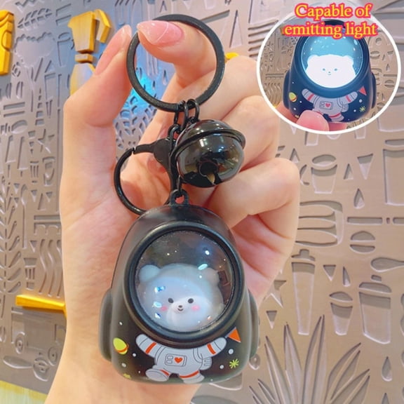 1PC Glowing Travel Cat Bag with Cat Keychain, Starry Sky Cat Glowing Keychain, PVC Material Bag Decoration, Car Key Decoration. Ideal Christmas Party Gift, Available in Four Colors