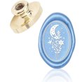 thumbnail image 1 of 1PC Golden Brass Wax Seal Stamp Retro Stamp Head Moon Pattern 20x30mm For Cards Envelope, 1 of 7