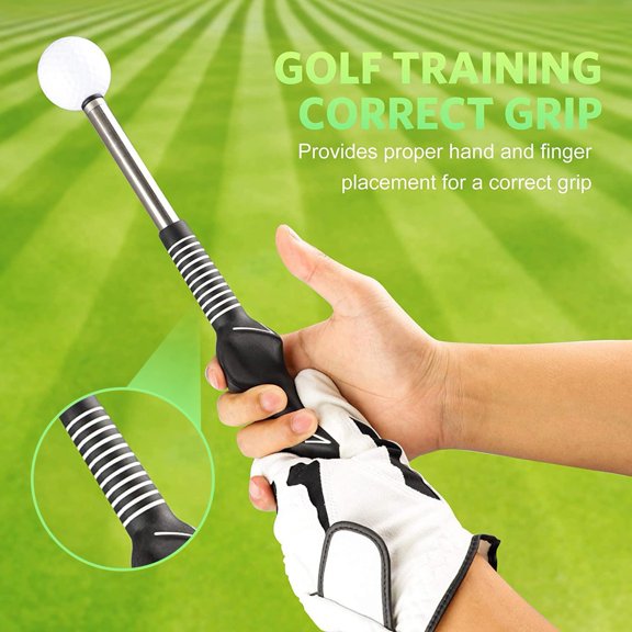 1PC Golf Swing Practice Stick Improve Golf Swing with Ergonomic Telescopic Golf Swing Trainer Non-slip Rubber Handle for Comfortable Grip for Golf