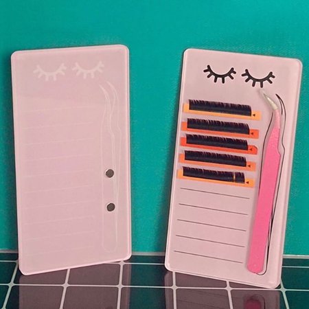 1PC Grafted False Eyelash Pallet Waterproof Display Board With Magnetic Design