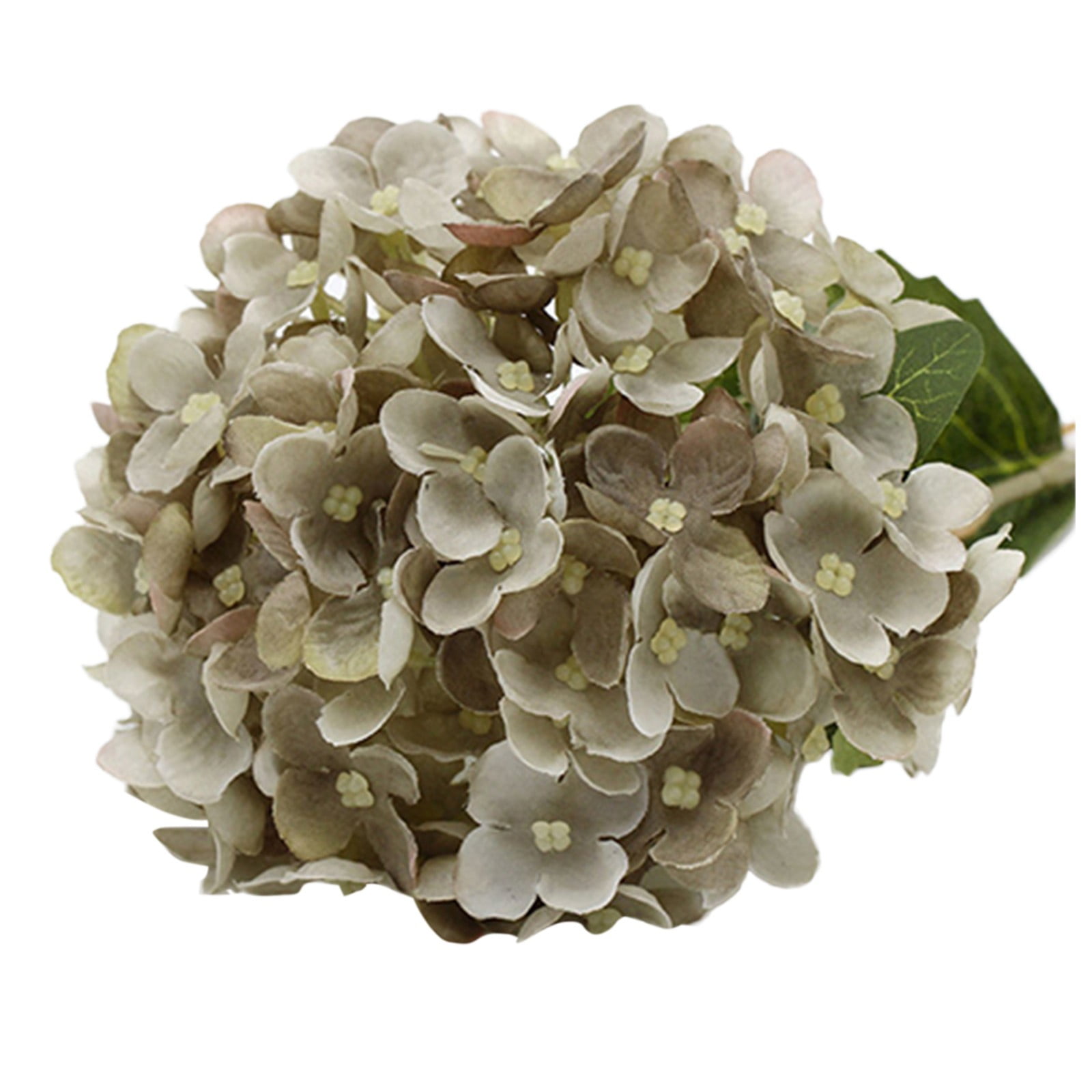 1PC Gray Hydrangeas Flowers Bouquet Decoration Bridal Wedding Flower
