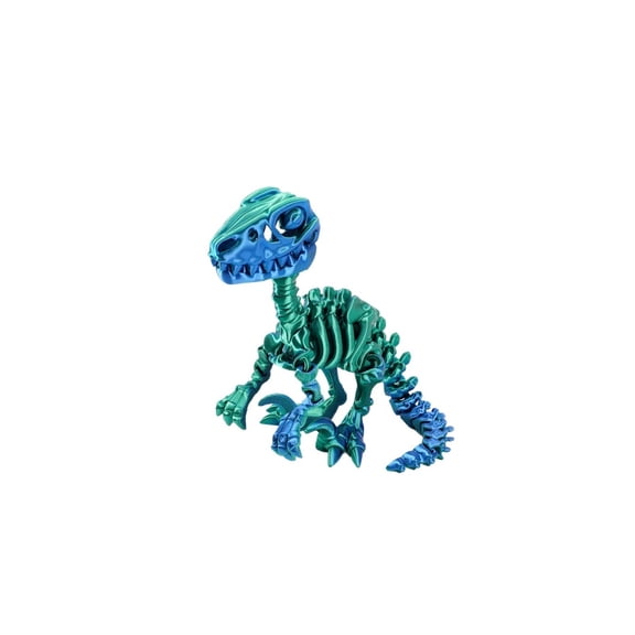1PC Green Blue 13.5CM 3D Printed Ankylosaurus Dinosaur Series Fun Figurine Gift Skeleton Simulation