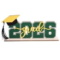 thumbnail image 1 of 1PC Green and Gold Graduation Decorations Class of 2026 Centerpieces,Graduation Centerpieces for Tables 2026,Wooden Table Decorations for 2026 Graduation Decorations,2026 Photo Booth Props,11.8"x5.5", 1 of 9