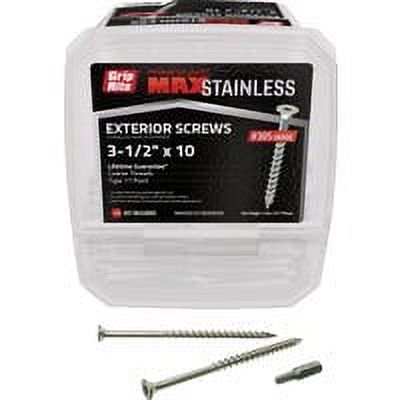 PrimeSource Grip-Rite Max Stainless Steel Deck Screws