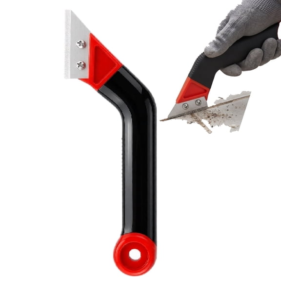 1PC Grout Removal Tool, Tile Grout Remover Tiling Tools, Saw Angled Scraping Rake for Tile Cleaning(Red)