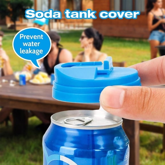 1PC H4H8 Reusable Soda Saver Lid: Top Can Cover & Fizz Protector for Wine/Coke - Flip-Top Stopper for Drinking Enjoyment