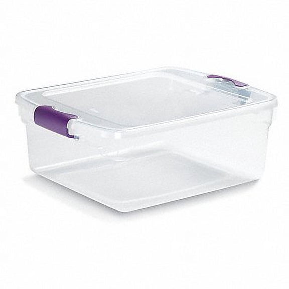 1PC HOMZ Storage Tote Clear Polypropylene