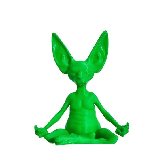 1PC Hairless Cat Yoga Statue 3D Printing