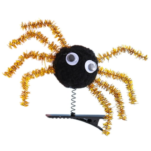 1PC Halloween Costume Hair Accessory For Girls Boys Spring Metal Spiders Clip Secure Grip Age 3+ Party Essential